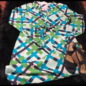 Lilly Pulitzer Geometric Shirt Dress